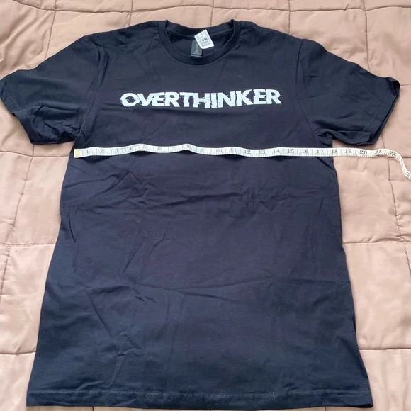 Overthinker T shirt unisex size small - Picture 2 of 6